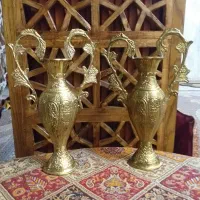 گلدان کاپ دار برنج
