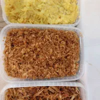 پیاز داغ و انواع غذا کباب سالاد خورش دلمه کوفته