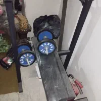 دستگاه هالتر با دوتا دمبل