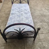 تخت خواب یکنفره فر فرفروژه باتشک طبی دو طبقه