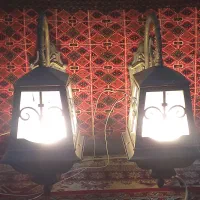 روشنای حیاط و ویلا