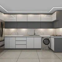 کمد دیواری و کابینت آشپزخانه و درب اتاق خواب