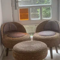 پاف های حصیری