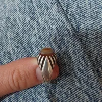 انگشتر عقیق سه پوست یا بابا قوری