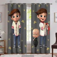 پرده اتاق کودک بچه رییس تاب سه چرخه ماشین کریر