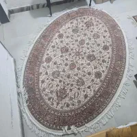 فرش بیضی دستبافت گونه