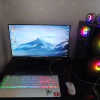 کامپیوتر گیمینگ با تمام ملزومات full rgb