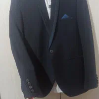 کت و شلوار همراه پیراهن سفیدسایز 50