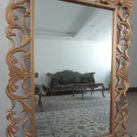 آینه چوبی ۸۵ در ۱۱۸ مناسب برای آرایشگاه یا خونه