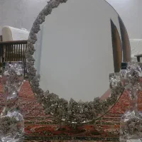 آیینه شمعدان نقره اصل