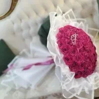 دسته گل روبانی باکسی
