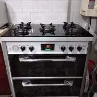 اجاق گاز طرح فر صفحه شیشه ای