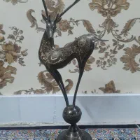 تندیس گوزن قلمکاری شده با ارتفاع ۵۵سانت