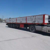 تریلی کفی لبه دار بغلدار سه محور مدل 1402