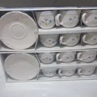 استکان ونعلبکی گل ویکتوریا