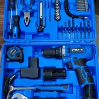 دریل پیچگوشتی شارژی 40 پارچه دو باطری ویوارکس