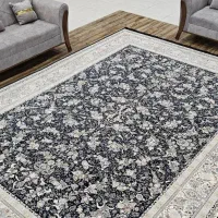 فرش وینتج+گل مخملی++