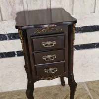 میز تلفن چوبی