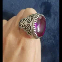 انگشتر نقره یاقوت
