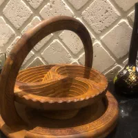 اجیل خوری چوبی طرح بته جقه باز و جمع می شود