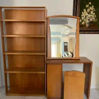 کتاب خانه و میز آرایش چوب راش