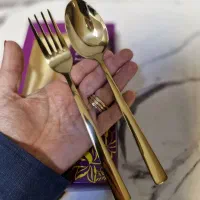قاشق چنگال طلایی یونیک