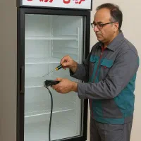 تعمیر شارژگاز یخچال کولرگازی ویترینی ایستاده چیلر