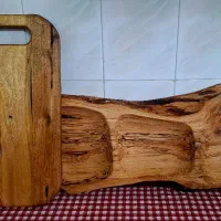 تخته گوشت چوب گردو و سینی مزه خوری چوب گردو