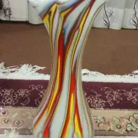 گلدان چینی طرح دار رنگارنگ