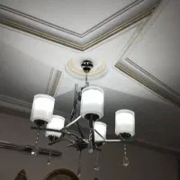 لوستر استیل 6 شاخه