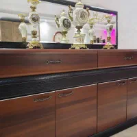 کنسول چوبی آینه دار ساخت ترکیه