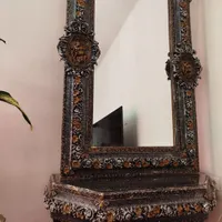 آینه چوبی|آینه|تبریز, |دیوار
