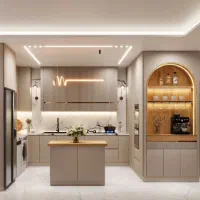 تخت تاشو/کمد دیواری و کابینت‌ مدرن کلاسیک