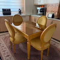 میز تلویزیون همراهه میز ناهارخوری