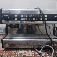 قهوه ساز صنعتی دو گروپ ایتالیایی و آسیاب کن قهوه