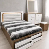 سرویس خواب دونفره مدرن (درحدنو/مناسب جهیزیه) + تشک