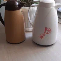 دوعدد فلاکس مخزن شیشه ای