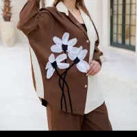 شومیز برجسته گل دار