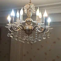 لوستر برنز کریستالی 10شعله