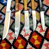 چاقو قصابی کارد قدیمی ژاپن و آلمان دهه ۶۰