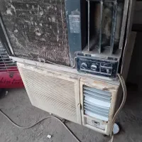 فروش کولر گازی پشت پنجره ای اسپیلت خراب و سوخته