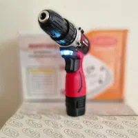 دریل شارژی 24 ولت ادون ادن دو باطری همراه با لوازم