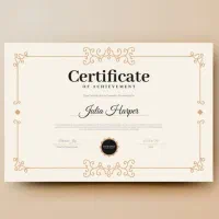 طراحی مدرک ( سرتیفیکیت ) فقط ۱۵۰ تومن برای ۱۰ نفر