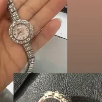 انگشتر نقره و ساعت