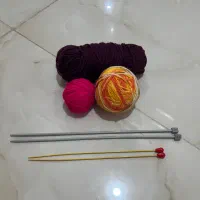میل بافتنی و کاموا