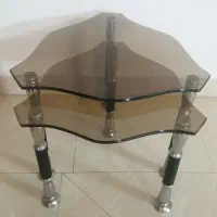 میز عسلی شیشه ای