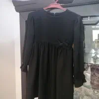 پیراهن مشکی دخترانه و کفش دخترانه سایز33