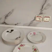 بشقاب و کاسه چینی در حد نو