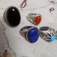 انگشتر فیروزه و عقیق