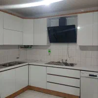 ده متر کابینت آشپزخانه هایگلاس دستگیره مخفی